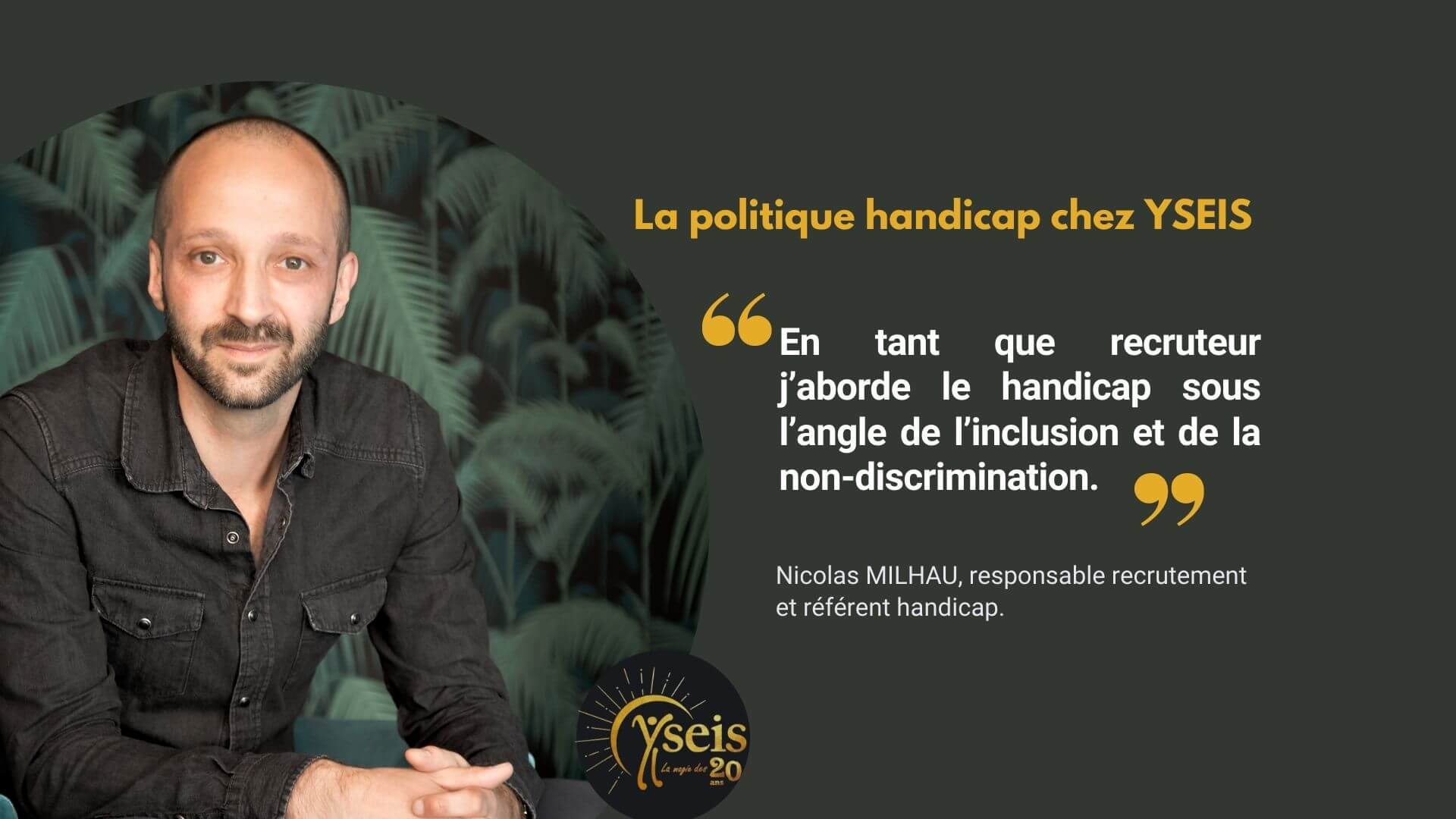Nicolas, référent handicap
